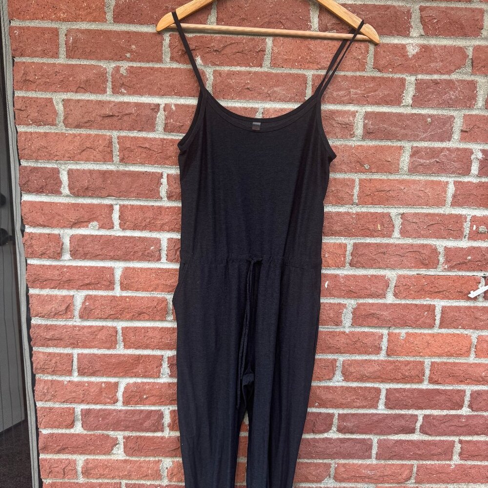 Beyond Yoga Featherweight Everyday Lounger Midi Jumper Romper Size XS Black